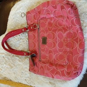 Vintage Authentic Rugby Red signature C Coach Poppy #17890.